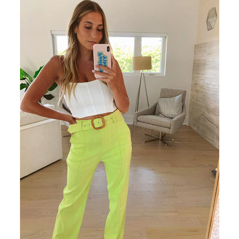 Amanda Batula’s Neon Yellow Pants