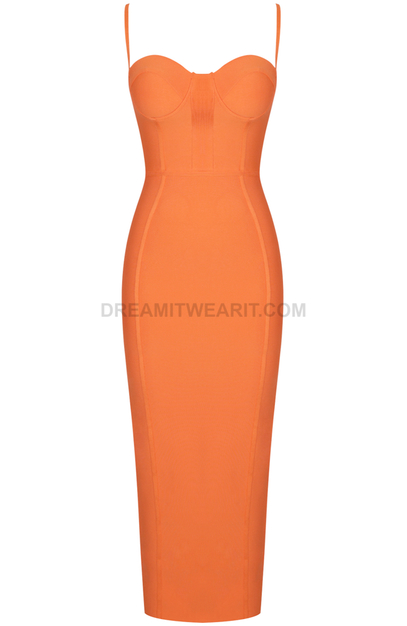 Gizelle Bryant's Orange Bustier Dress
