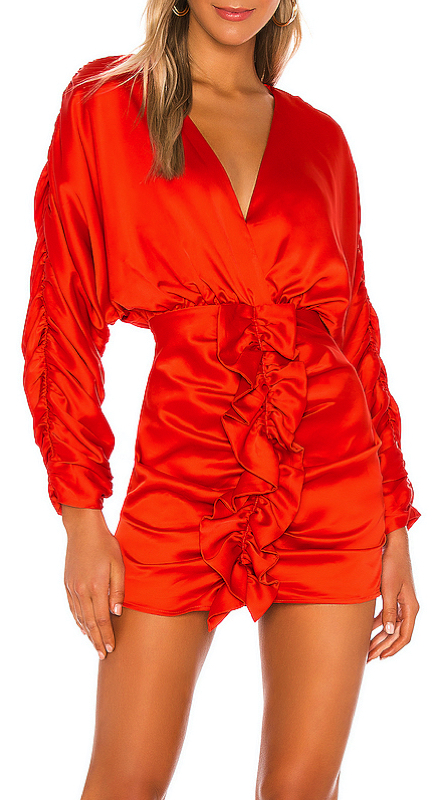 Heather Altman’s Orange Ruffle Dress