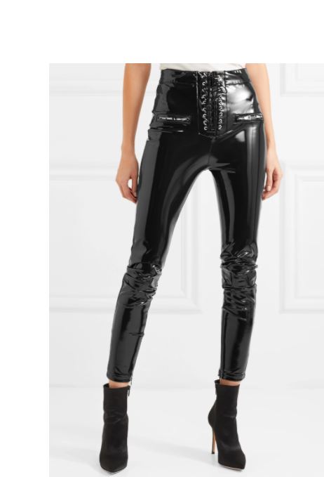 Lisa Barlow's Lace Up Leather Pants