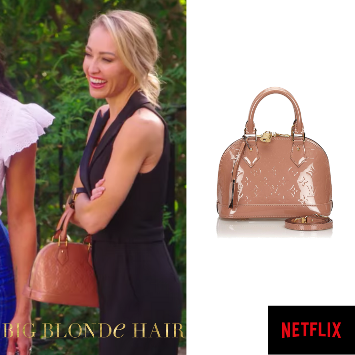 The hand bag Louis Vuitton pink worn by Mary Fitzgerald in Selling