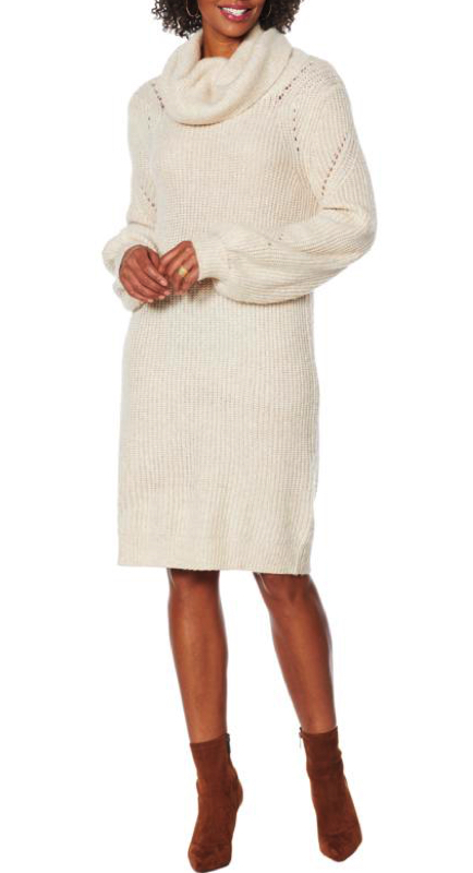 Bethenny Frankel’s Turtleneck Sweater Dress