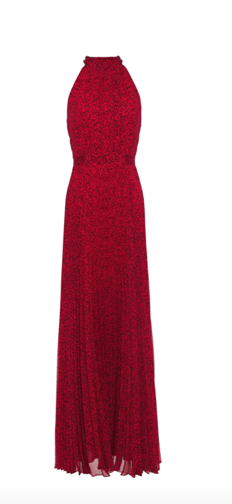 Braunwyn Windham-Burke's Red Printed Maxi Dress