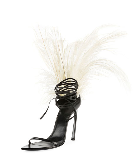 Candiace Dillards' Feather Sandals'
