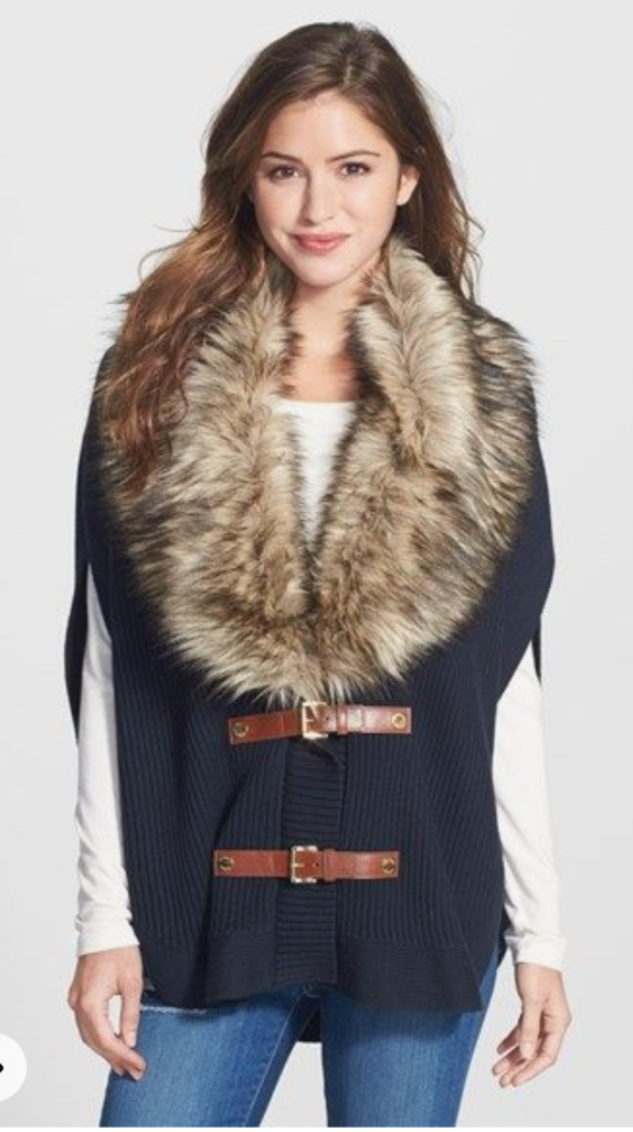 Gizelle Bryant's Fur Trim Sweater
