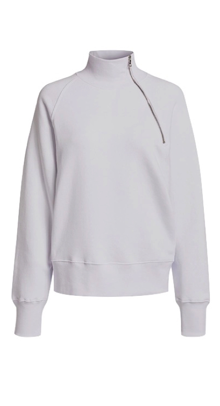Heather Altman’s White Zip Neck Sweatshirt