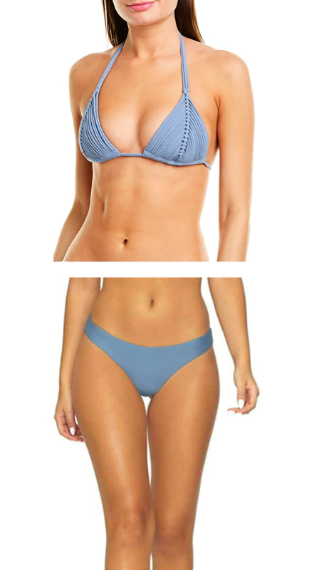 Meredith Marks’ Blue Woven Bikini