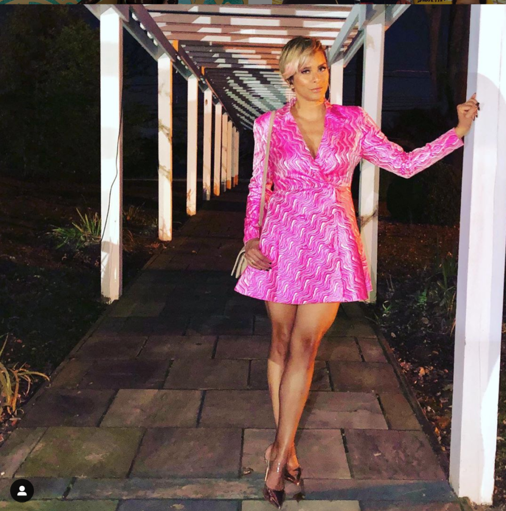 Robyn Dixon's Pink Blazer Dress