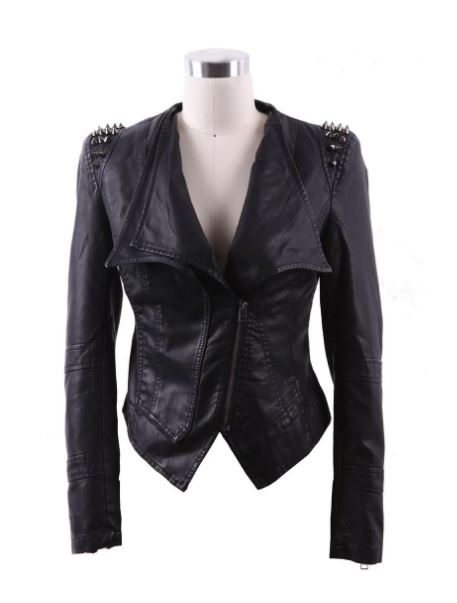 Wendy Osefo's Black Studded Leather Jacket 