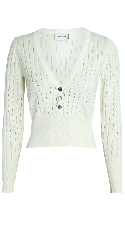 Clare Crawley’s White Button Down Sweater