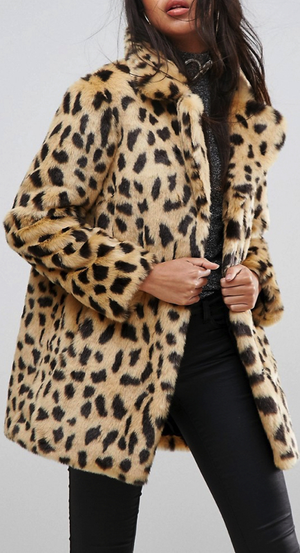 Gina Kirschenheiter’s Leopard Faux Fur Coat