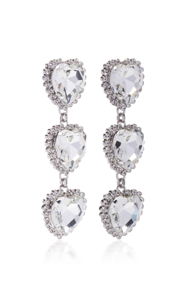 Jen Shah's Crystal Heart Earrings