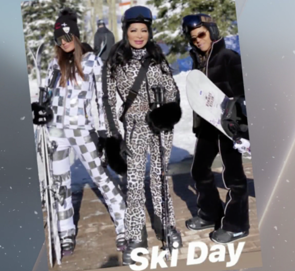Jen Shah's Leopard Ski Outfit
