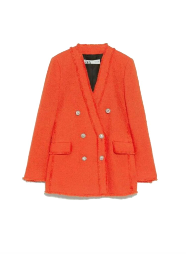 Karen Huger's Orange Tweed Blazer