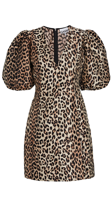 Kyle Richards’ Leopard Puff Sleeve Dress