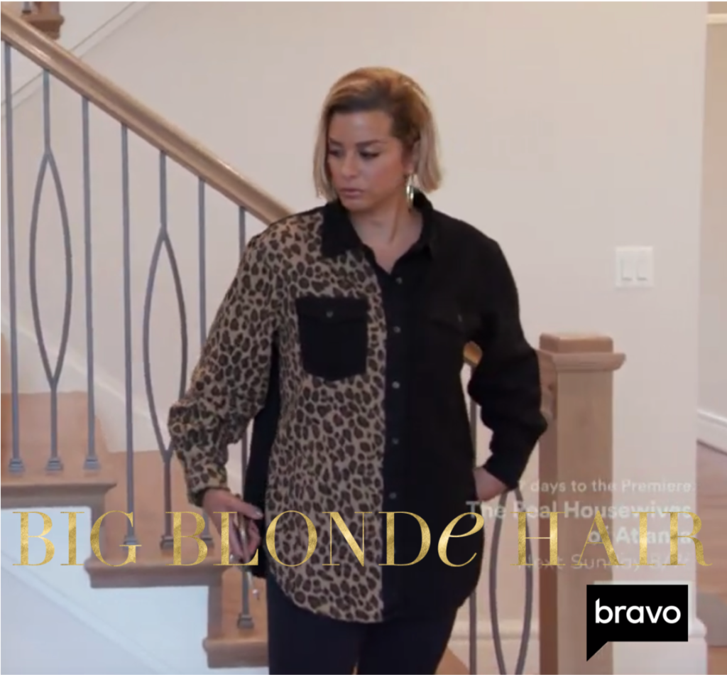 Robyn Dixon's Leopard and Black Shirt