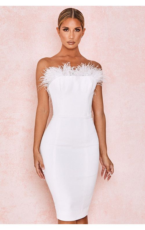 Candiace Dillard's White Feather Dress