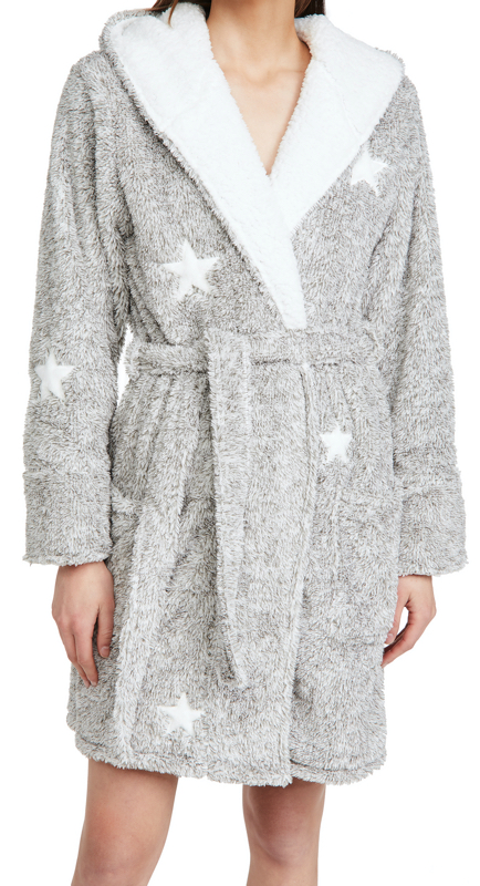 Kary Brittingham’s Grey Star Print Robe