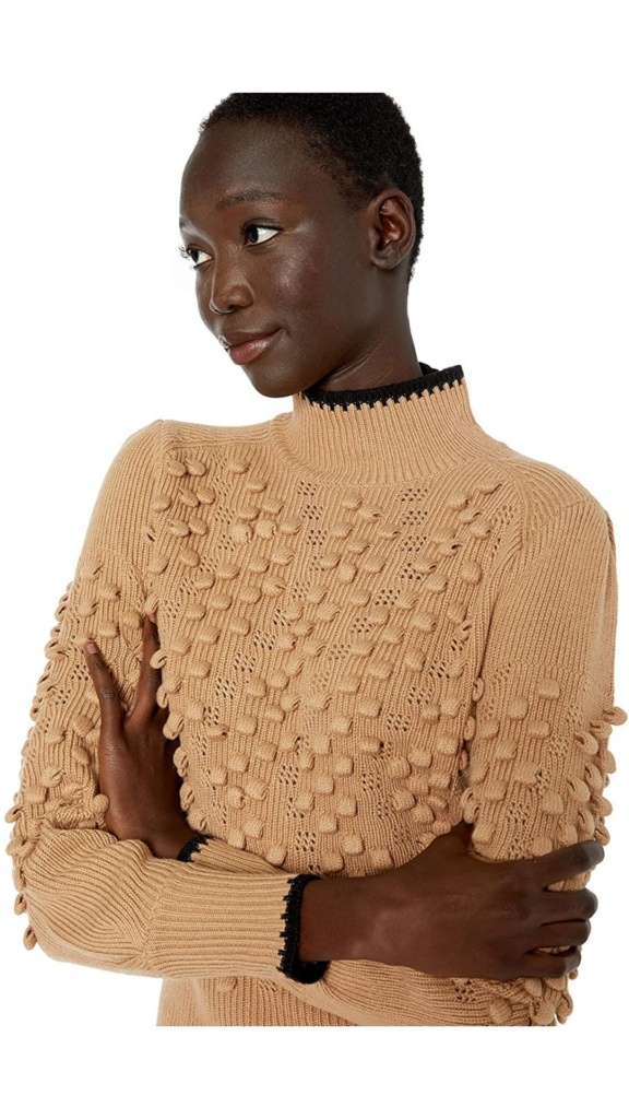 Robyn Dixon's Tan Popcorn Sweater