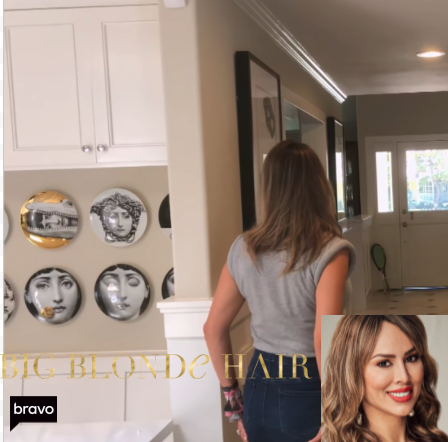 Kelly Dodd's Wall Plates In Her Eating Area