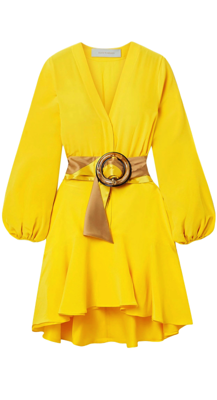 Kelly Dodd’s Yellow Belted Dress