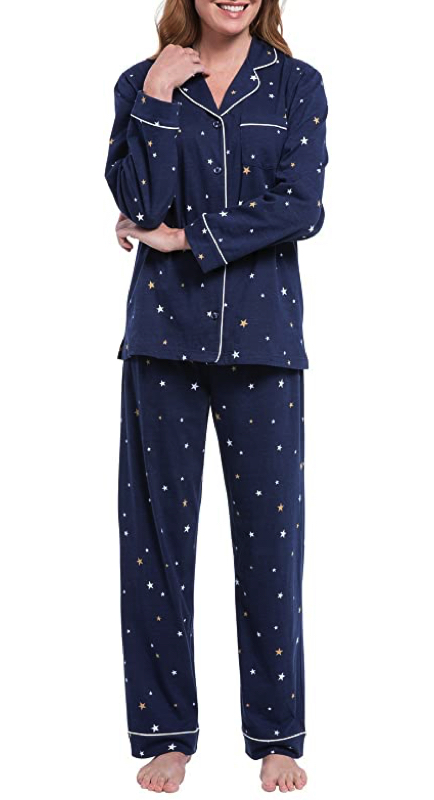 Kyle Richards’ Navy Star Print Pajamas