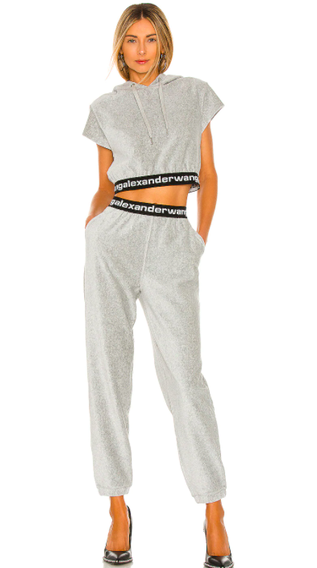 Porsha Williams' Grey Alexander Wang Sweatsuit