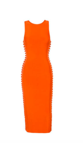 Porsha Williams' Orange Bandage Dress