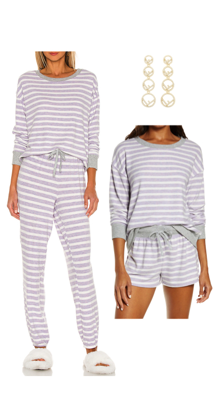 Stephanie Hollman’s Purple Striped Pajamas