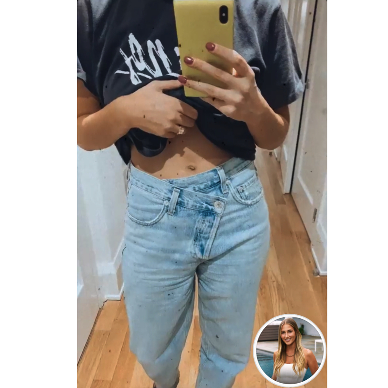 Amanda Batula’s Asymmetrical Jeans