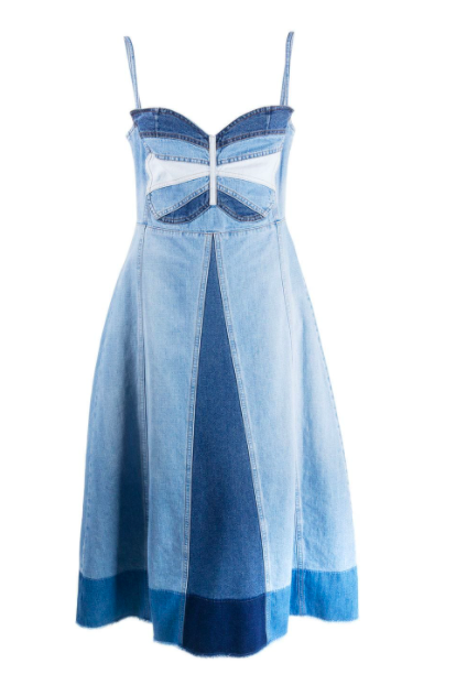 Dolores Catania's Denim Butterfly Dress