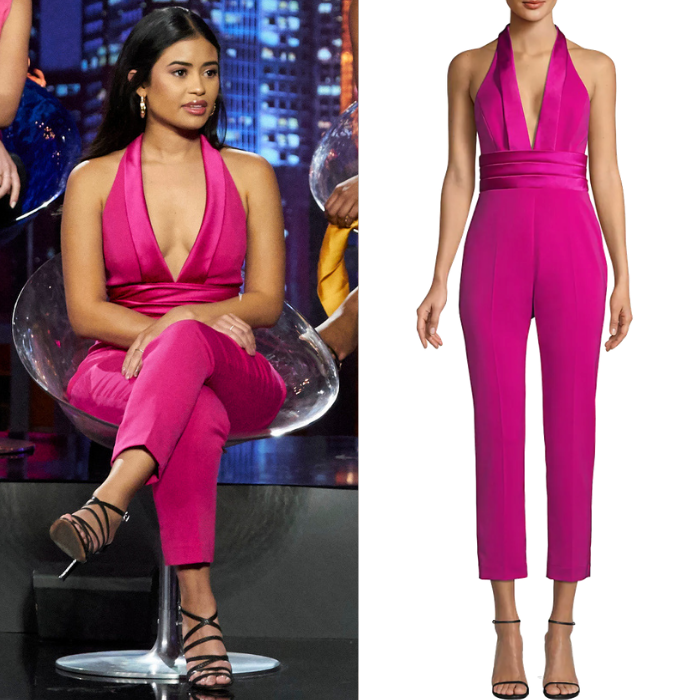 Jessenia Cruz's Pink Halter Jumpsuit