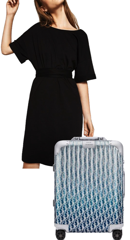 Tiffany Moon's Blue Ombre Aluminum Suitcase