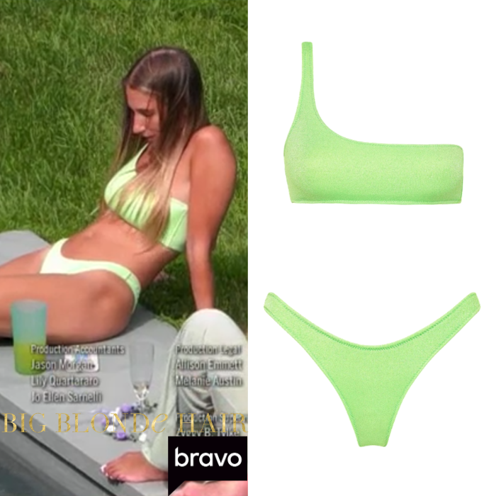 Amanda Batula's Green One Shoulder Bikini