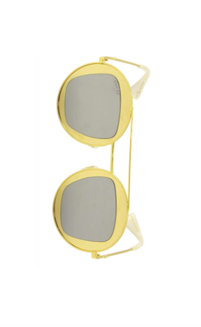 D'Andra Simmons' Round Mirrored Sunglasse