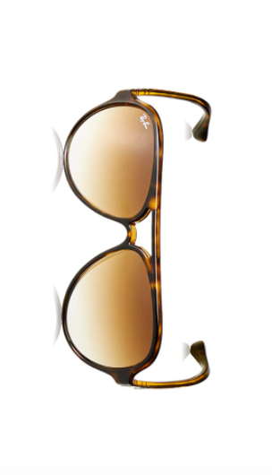 Dolores Catania's Brown Aviator Sunglasses
