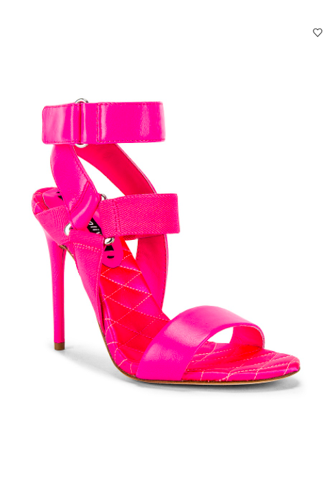 Jackie Goldschneider's Neon Pink Shoes