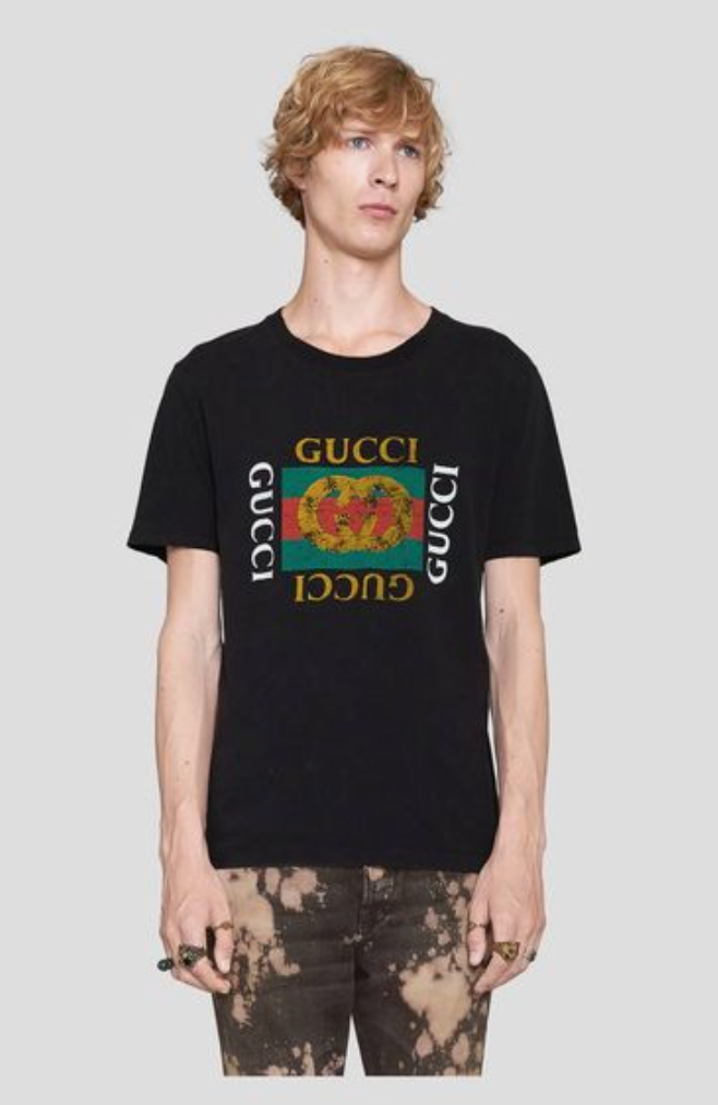 Marlo Hampton's Black Gucci Logo Tee 