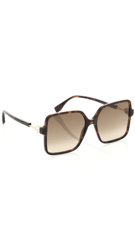 Melissa Gorga's Brown Square Sunglasses