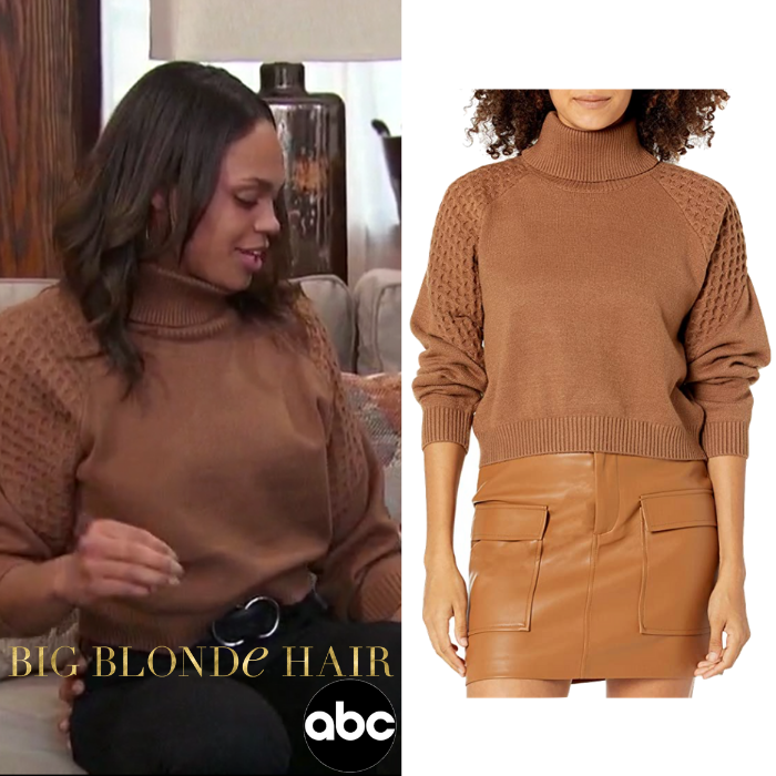 Michelle Young’s Camel Turtleneck Sweater