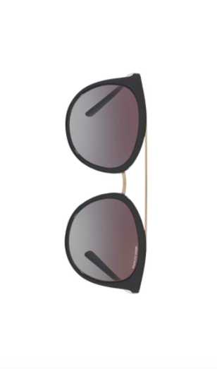 Dolores Catania's Black and Gold Sunglasses