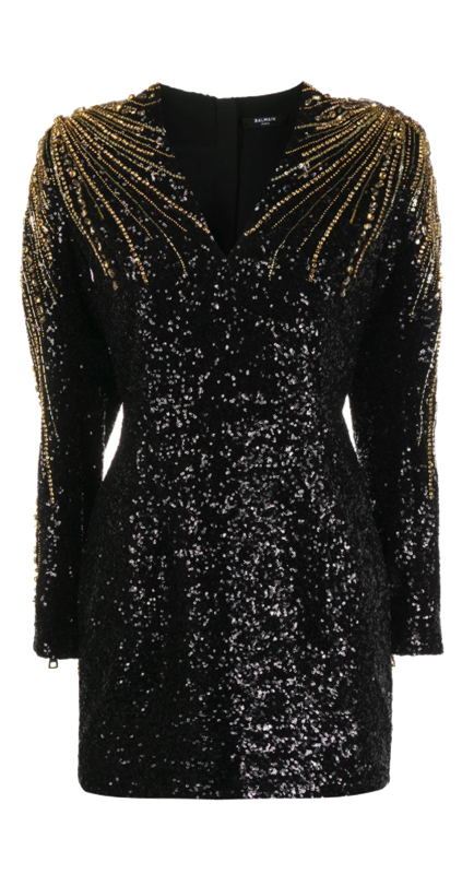 Eboni K. Williams’ Black and Gold Confessional Dress