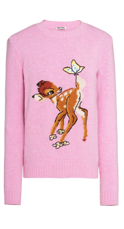 Kameron Westcott’s Pink Bambi Sweater