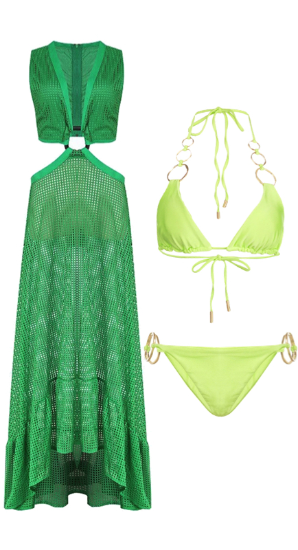 Kenya Moore’s Neon Green Ring Bikini