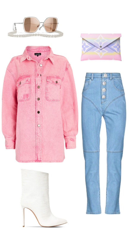 Lisa Barlow’s Pink Denim Shirt