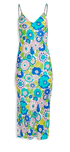 Madison LeCroy's Floral Silk Dress