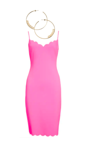 Melissa Gorga's Pink Scalloped Dress