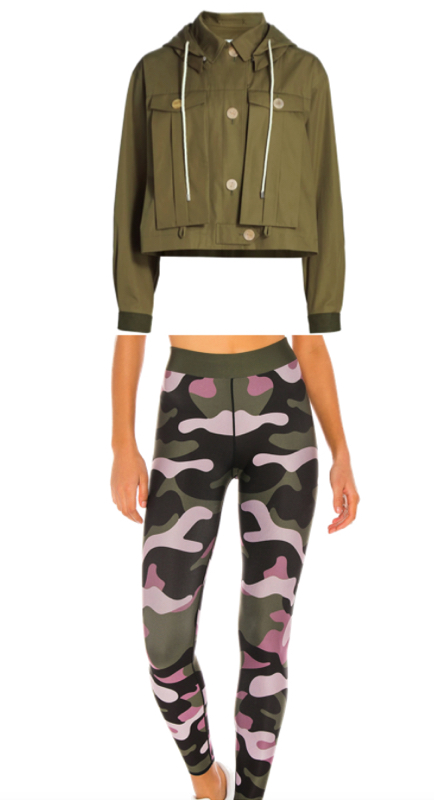 Stephanie Hollman’s Green Military Jacket