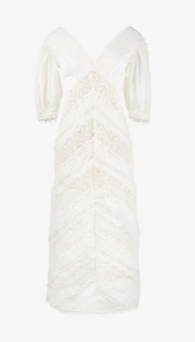 Bethenny Frankel's Ivory Lace Panel Dress