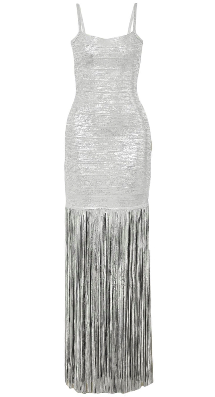 Eboni K. Williams’ Silver Fringe Dress